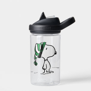 Peanuts   Snoopy Green Snow Cap Water Bottle