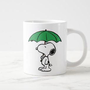 Peanuts Snoopy Green Umbrella Large Coffee Mug
