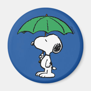 Peanuts   Snoopy Green Umbrella Magnet