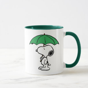 Peanuts   Snoopy Green Umbrella Mug