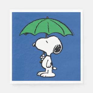 Peanuts Snoopy Green Umbrella Napkin