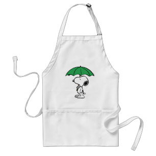 Peanuts Snoopy Green Umbrella Standard Apron