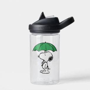 Peanuts   Snoopy Green Umbrella Water Bottle