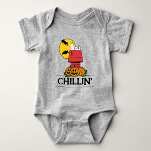 Peanuts Snoopy Halloween Doghouse Baby Bodysuit