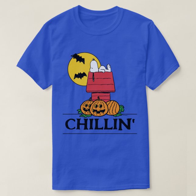 Peanuts | Snoopy Halloween Doghouse T-Shirt (Design Front)