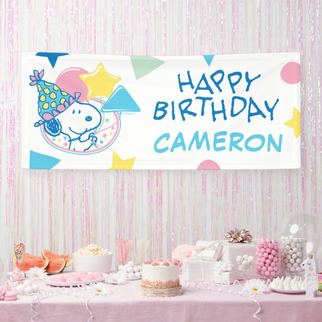PEANUTS | Snoopy Happy Birthday Balloons Banner (Party)