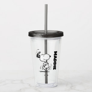 Peanuts   Snoopy Happy Dance Acrylic Tumbler