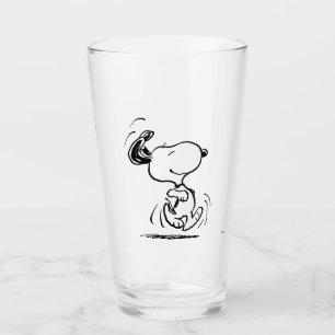 Peanuts Snoopy Happy Dance Glass