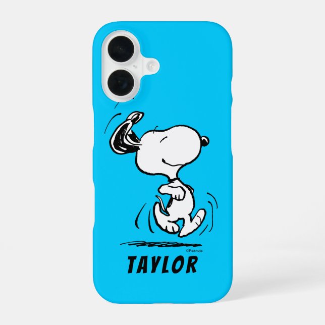 Peanuts | Snoopy Happy Dance iPhone 16 Case (Back)
