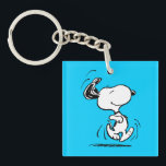 Peanuts | Snoopy Happy Dance Key Ring<br><div class="desc">Snoopy is the loveable pet beagle of Charlie Brown in the comic strip Peanuts by Charles M. Schulz. Check out this cute Peanuts design featuring this loveable dog.</div>