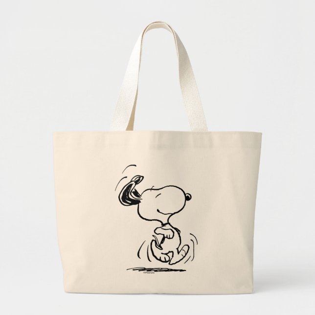 Peanuts | Snoopy Happy Dance Large Tote Bag (Front)