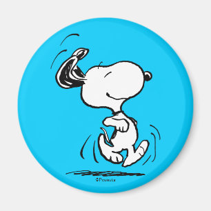Peanuts Snoopy Happy Dance Magnet