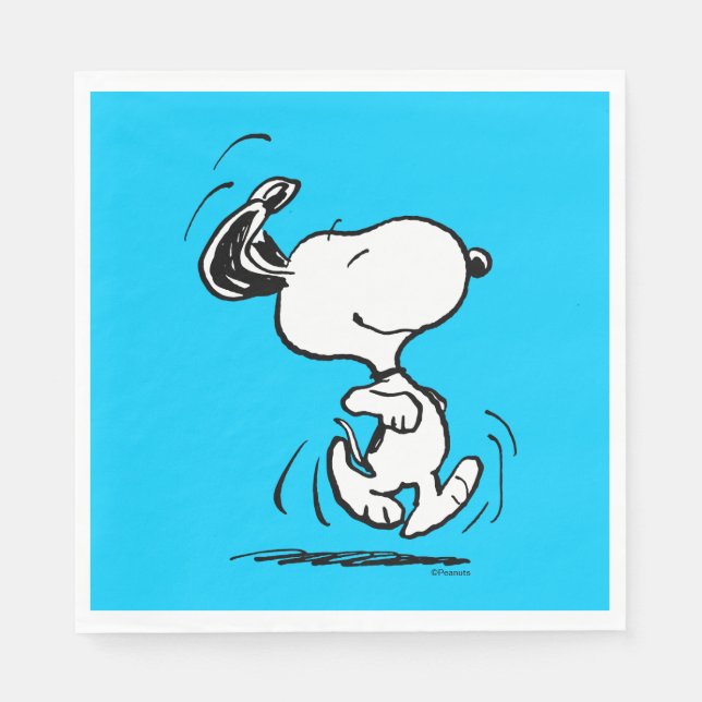 Peanuts | Snoopy Happy Dance Napkin (Front)