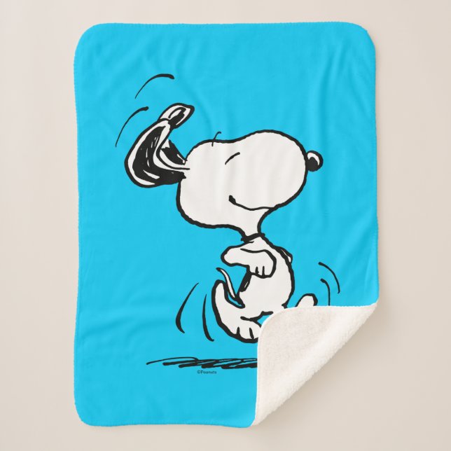 Peanuts | Snoopy Happy Dance Sherpa Blanket (Front)