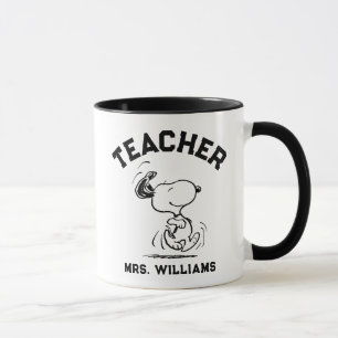 Peanuts   Snoopy Happy Dance Teacher Mug