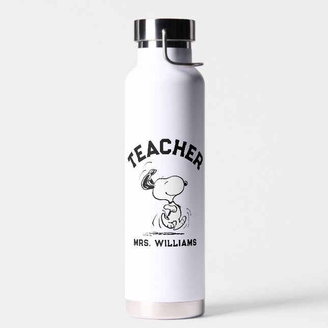 Peanuts | Snoopy Happy Dance Teacher Water Bottle (Left)
