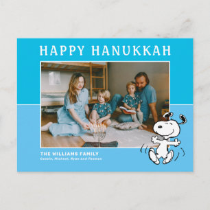 Peanuts Snoopy Happy Hanukkah Holiday Postcard