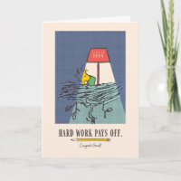 Peanuts Snoopy Hard Work Pays Off Graduation