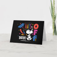 Peanuts Snoopy Hats Off To You Graduation Congrats