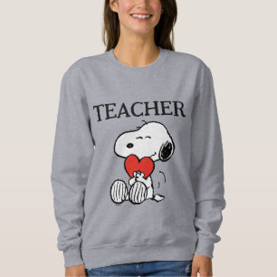 Peanuts   Snoopy Heart Hug Teacher Sweatshirt