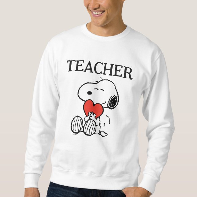 Peanuts | Snoopy Heart Hug Teacher Sweatshirt (Front)