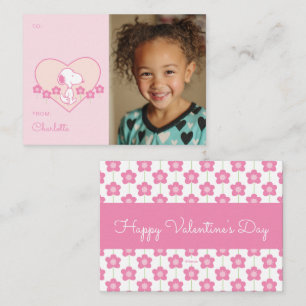 Peanuts Snoopy Heart Photo Valentine Card