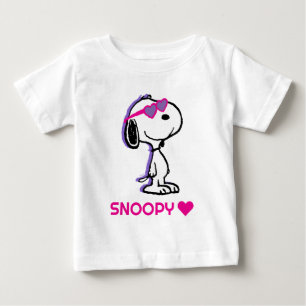 Peanuts   Snoopy Heart Sunglasses Baby T-Shirt