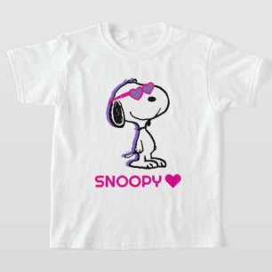 Peanuts   Snoopy Heart Sunglasses T-Shirt