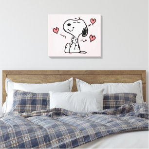 Peanuts   Snoopy Hearts Canvas Print