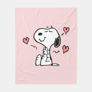 Peanuts   Snoopy Hearts Fleece Blanket