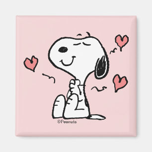 Peanuts Snoopy Hearts Magnet