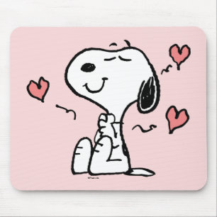 Peanuts   Snoopy Hearts Mouse Mat