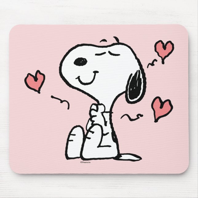 Peanuts | Snoopy Hearts Mouse Mat (Front)