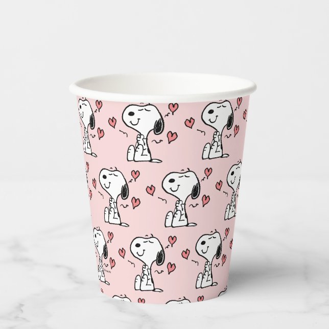 Peanuts | Snoopy Hearts Paper Cups (Front)
