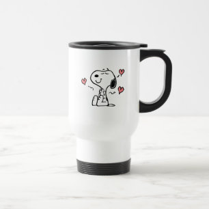 Peanuts   Snoopy Hearts Travel Mug