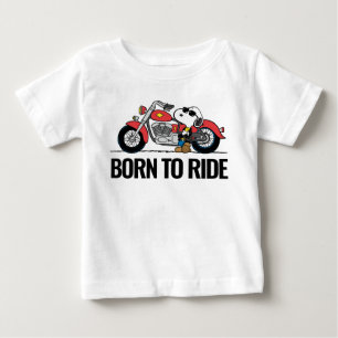 Peanuts   Snoopy & His Motorcycle Baby T-Shirt