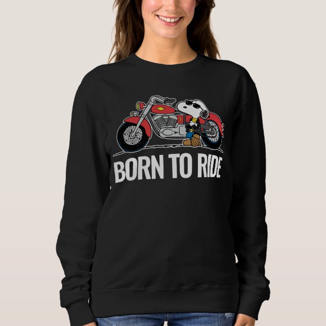 Peanuts | Snoopy & His Motorcycle Sweatshirt (Front)