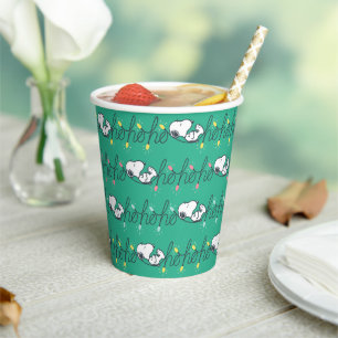 Peanuts   Snoopy Ho Ho Ho Christmas Pattern Paper Cups