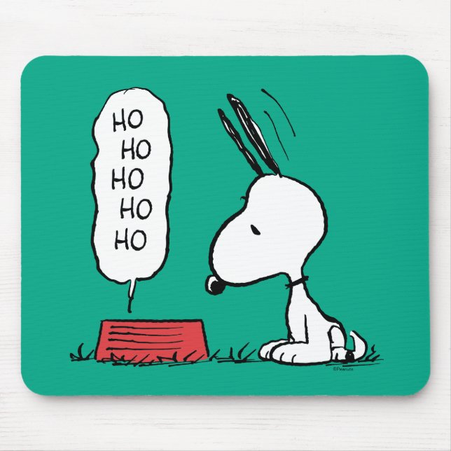 Peanuts | Snoopy Ho Ho Ho Food Dish Mouse Mat (Front)