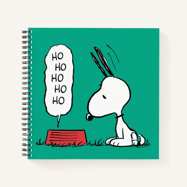 Peanuts | Snoopy Ho Ho Ho Food Dish Notebook (Front)