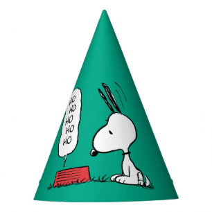 Peanuts Snoopy Ho Ho Ho Food Dish Party Hat