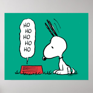 Peanuts   Snoopy Ho Ho Ho Food Dish Poster