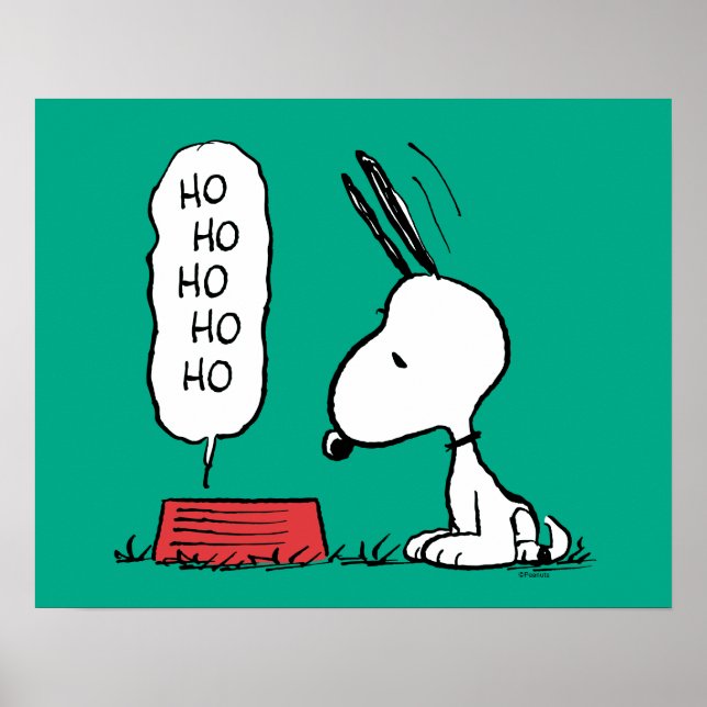 Peanuts | Snoopy Ho Ho Ho Food Dish Poster (Front)