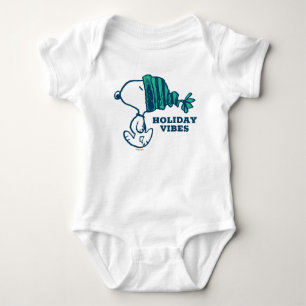 Peanuts   Snoopy Holiday Happiness Heart Baby Bodysuit
