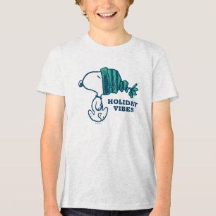 Peanuts   Snoopy Holiday Happiness Heart Tri-Blend Shirt