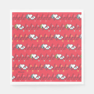Peanuts Snoopy Holiday Ho Ho Ho Holiday Pattern Napkin