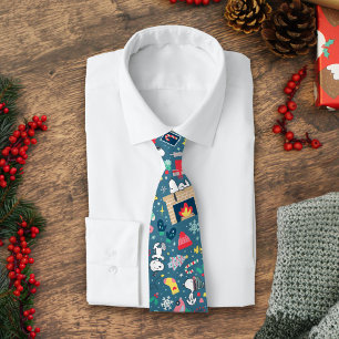Peanuts   Snoopy Holiday Pattern Tie