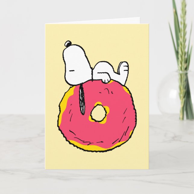 Peanuts | Snoopy I Doughnut Know | Add Your Photo Card (Front)