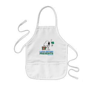 Peanuts   Snoopy I Love Getting Presents Kids Apron