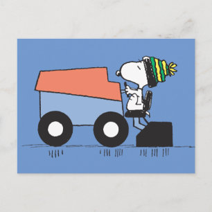 Peanuts   Snoopy Ice Resurfacing Machine Postcard